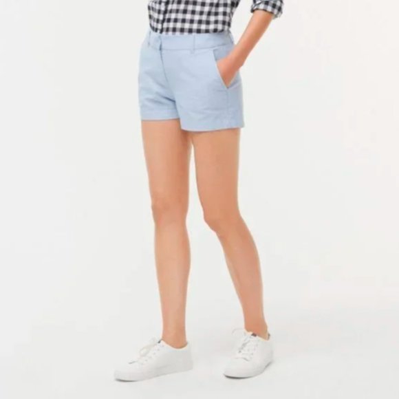 J. Crew Factory Pants - J. Crew Blue Oxford City Fit Shorts